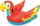 Dyshek noti Bestway Parrot 41127, 173x170 cm, vinil 0.32 mm, shumëngjyrësh