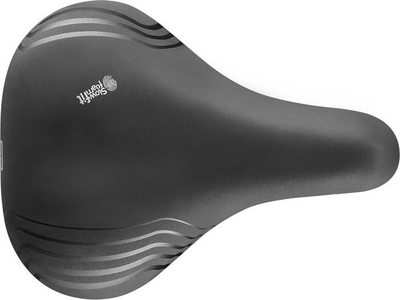 Sedile biçiklete Selle Royal Roomy, shkumë Slow Fit Foam, ergonomike, e zezë