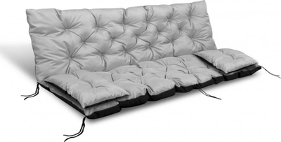 Set kopshti AIO Factory 14043108, 180x60x50 cm, me 2 jastëkë 42x42 cm, gri e çelët