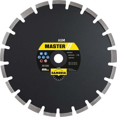 Disk diamanti Samedia ASM, 350mm, për asfalt, i zi