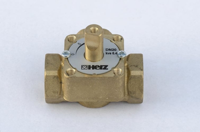 Valvul përzierëse 3‑drejtimore Herz DN 32, filetë 5/4", kvs 16, bronzi