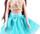 Kukull Emily ZA3542, 31cm, me çantë shpine dhe fustan rezervë, blu