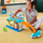 Set lodrash Fisher-Price Little People Everyday Adventures Airport, aeroplan lodër, 3 pjesë lojërash, shumëngjyrësh