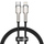 Kabllo Baseus USB C në Lightning, 0.25 m, 20W PD, e zezë