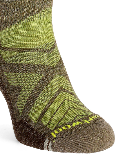 Çorape hiking Smartwool Crew Medium, lesh merino, jastëk i lehtë, Military Olive Fossil