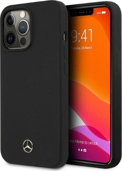 Kapak telefoni Mercedes MEHMP13LSILBK, silikon, MagSafe, i zi