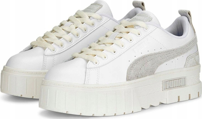 Atlete goca Puma Mayze Thrifted W, me platformë, të bardha