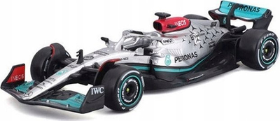 Maket makine Bburago Mercedes AMG F1 W13 E Performance, 1:43, diecast, ngjyrë argjendtë