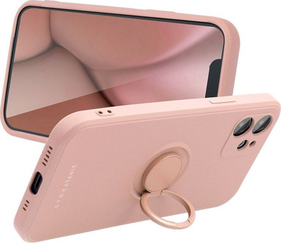 Kapak telefoni Roar Amber për iPhone 16, TPU, me unazë magnetike, i zi