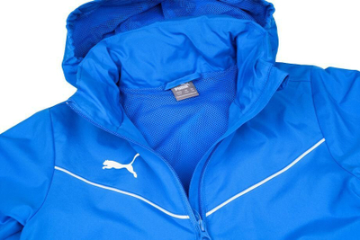 Xhaketë për kalamaj Puma teamRISE All Weather Jr 657402 02, poliester, me kapuç, blu