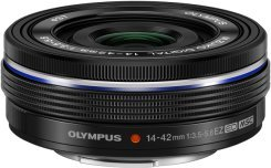 Objektiv Olympus M.Zuiko Digital 14-42mm F3.5-5.6 EZ, Micro Four Thirds, pancake, i zi