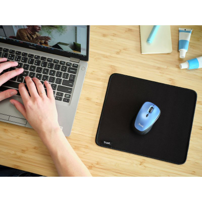 Mousepad Trust Boye Eco, 25x21cm, sipërfaqe e lëmuar, i zi