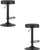 Set karrigesh bari Tables, 2 copë, eko lëkurë, të zeza