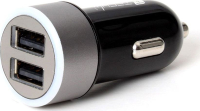 Karikues makine Techly IUSB2-CAR-ADP482, 2x USB A, 4.8A, i zi/i hirtë