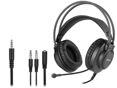 Kufje A4Tech FStyler FH200i, 3.5mm, 50mm, 2m, të zeza