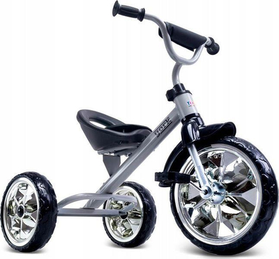 Triçikletë për fëmijë Caretero York Bike, 77 x 48 x 66 cm, e argjendtë