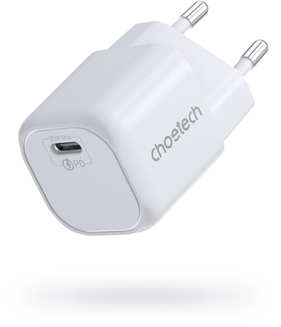 Karikues Choetech PD5007 GaN, USB-C, PD, 30W, i bardhë