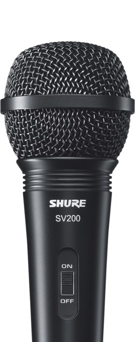 Mikrofon dinamik vokal Shure SV200, kardioid, me kabllo, i zi
