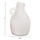 Vazo dekorative Clayvon Φ13x21Hcm (HM4405), bardhë