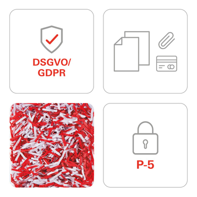 Grirëse dokumentesh HSM 500W, profesionale zyre, 500 W, e bardhë