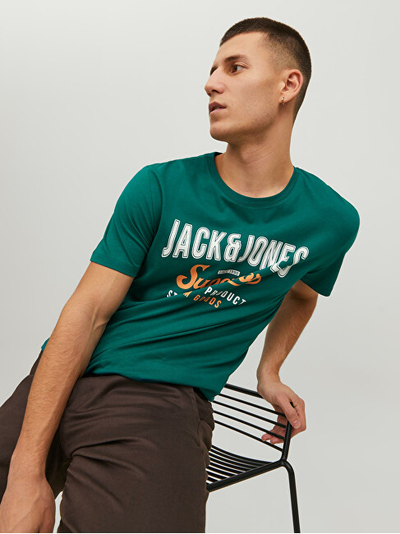 Maicë Jack&Jones Regular Fit JJELOGO, e gjelbër