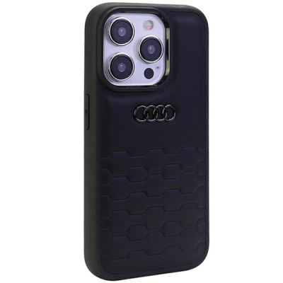 Mbrojtëse telefoni Audi GT Leather, MagSafe, për iPhone 15 Pro Max 6.7", e zezë