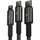 Kabllo karikuese BASEUS Superior 3në1, USB-A - USB-C / micro USB / Lightning, 1.5m, e zezë