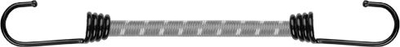 Litar elastik Bradas Bungee Cord Hook, 0.8cm, 40cm, gri e bardhë