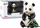 Figurinë koleksionuese LeanToys Collector Figurine Giant Panda with Bamboo, plastikë, për kalamaj 3+, shumëngjyrëshe