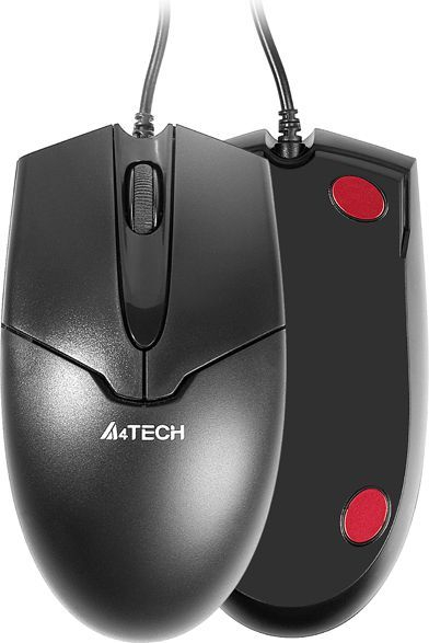 Maus A4Tech OP-550NU, me kabllo, USB, i zi