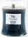 Qiri WoodWick Evening Onyx Medium Hourglass, aromë jargavan dhe sandali, i zi