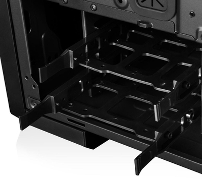 Kasë kompjuteri Modecom Oberon Pro Silent (AT-OBERON-PS-10-000000-0002), e zezë