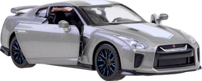 Makina lodër metalike Nissan GT-R ZA3757, shkallë 1:32, efekte drite dhe zëri, argjendi metalike