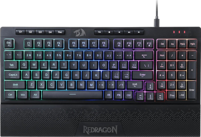 Tastierë gaming Redragon K515 Shiva, 98 taste, RGB, me mbajtëse dore, e zezë
