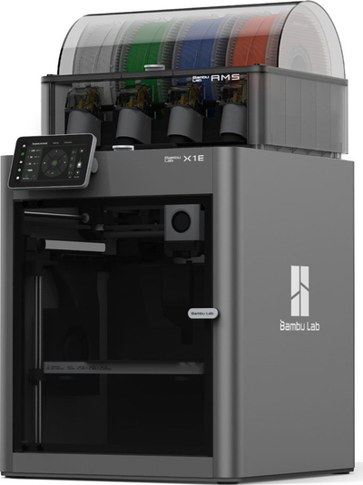 Printer 3D Bambu Lab X1E Combo, dhomë e ngrohtë, me kamerë brenda, gri