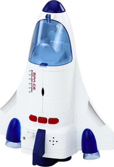 Lodër anije kozmike Spaceship Cosmonaut, me drita dhe zëra, e bardhë