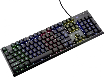 Tastierë gaming Surefire KingPin X2, USB, drita RGB, e zezë