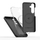 Футрола Tech-Protect Liquid Silicone за Samsung Galaxy S25 Edge, компатибилна со MagSafe, црна