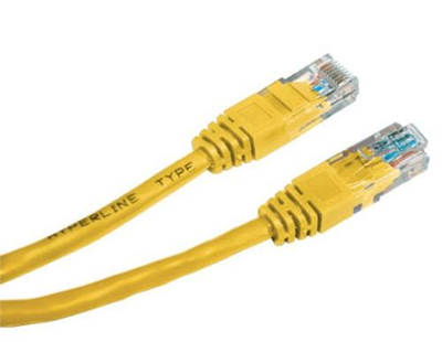 Кабел мрежен UTP Cat.5e, 3m, жолт