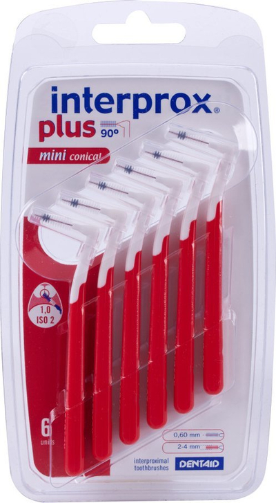 Furça ndërdentare Interprox Plus 90° Mini Conical, 2 4mm, set 6 copë