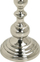 Mbajtëse qirinjsh BUSAT Metal, 24 cm, metal, argjend
