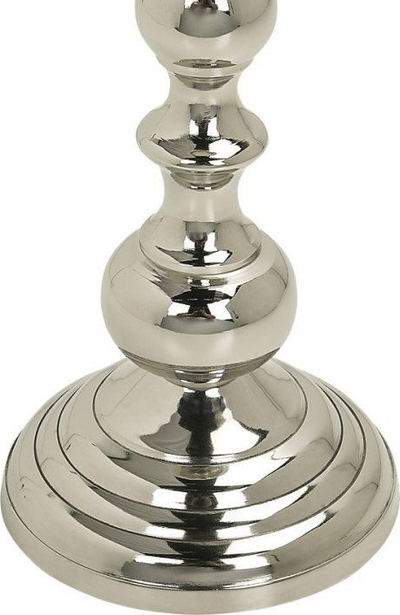Mbajtëse qirinjsh BUSAT Metal, 24 cm, metal, argjend