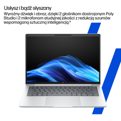 Лаптоп HP EliteBook 8 G1a, 14", AMD Ryzen AI 5 PRO, сив