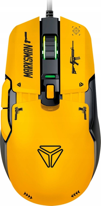 Maus за гејминг Yenkee YMS 3600YW Marksman, 12400 DPI, RGB, црн