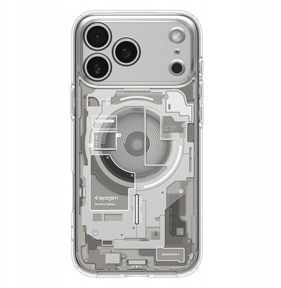 Mbrojtëse telefoni Spigen Ultra Hybrid Zero One MagSafe për iPhone 17 Pro, transparente