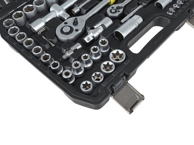 Set çelësash GEKO KELTIN, 1/2" dhe 1/4", 108 pjesë