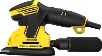 Lëmues orbital Stanley Fatmax V20 SFMCW221D1S, 120W, me grumbullues pluhuri, i verdhë e zi
