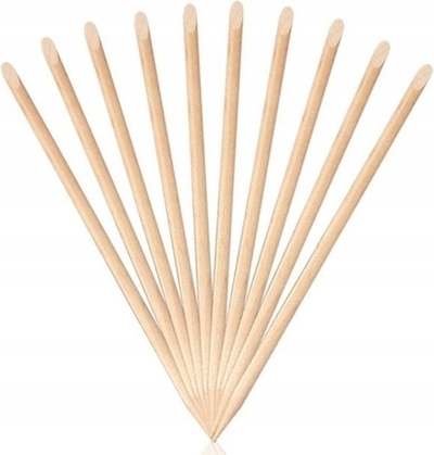 Дрвени стапчиња од портокалово дрво за маникир Sticks, 10 парчиња, 11 cm