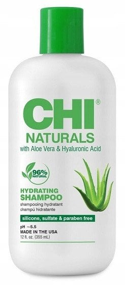 Шампон за коса CHI Naturals Aloe Vera Hydrating, без сулфати, без парабени, 355ml