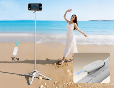 Selfie stick Ulanzi MT85, 1.5m, MagSafe me telekomandë, i bardhë